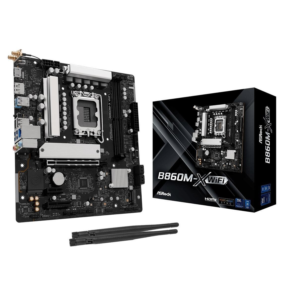 Pamatplate ASRock B860 B860M-X WiFi Black (90-MXBRY0-A0UAYZ) - foto 3