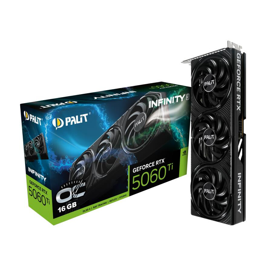Videokarte Palit RTX 5060 Ti 16GB Black (NE7506TS19T1-GB2061S)