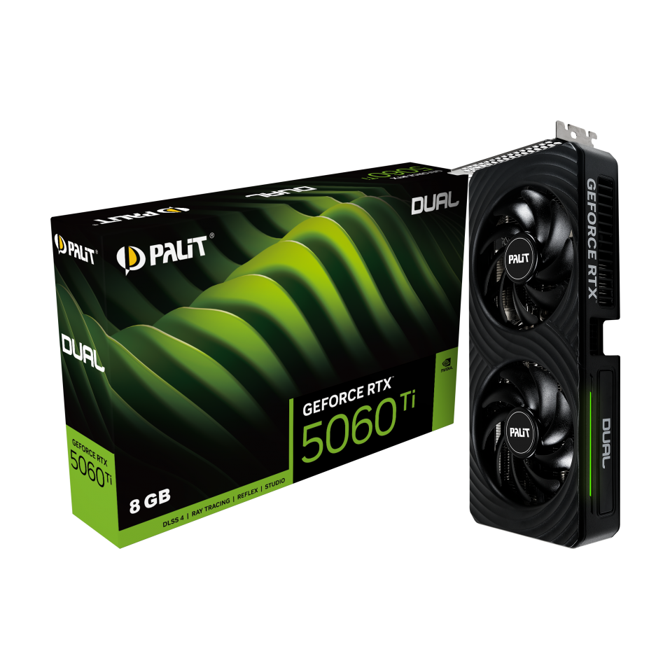 Videokarte Palit GeForce RTX 5060 Ti Dual 8GB GDDR7 Black (NE7506T019P1-GB2062D) - foto 4