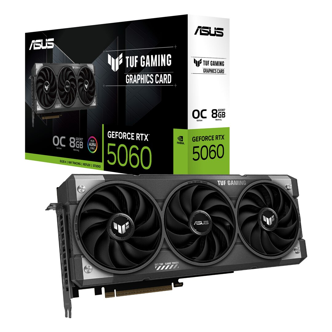 Videokarte ASUS TUF Gaming GeForce RTX 5060 8GB GDDR7 OC (90YV0N00-M0NA00) - foto 6