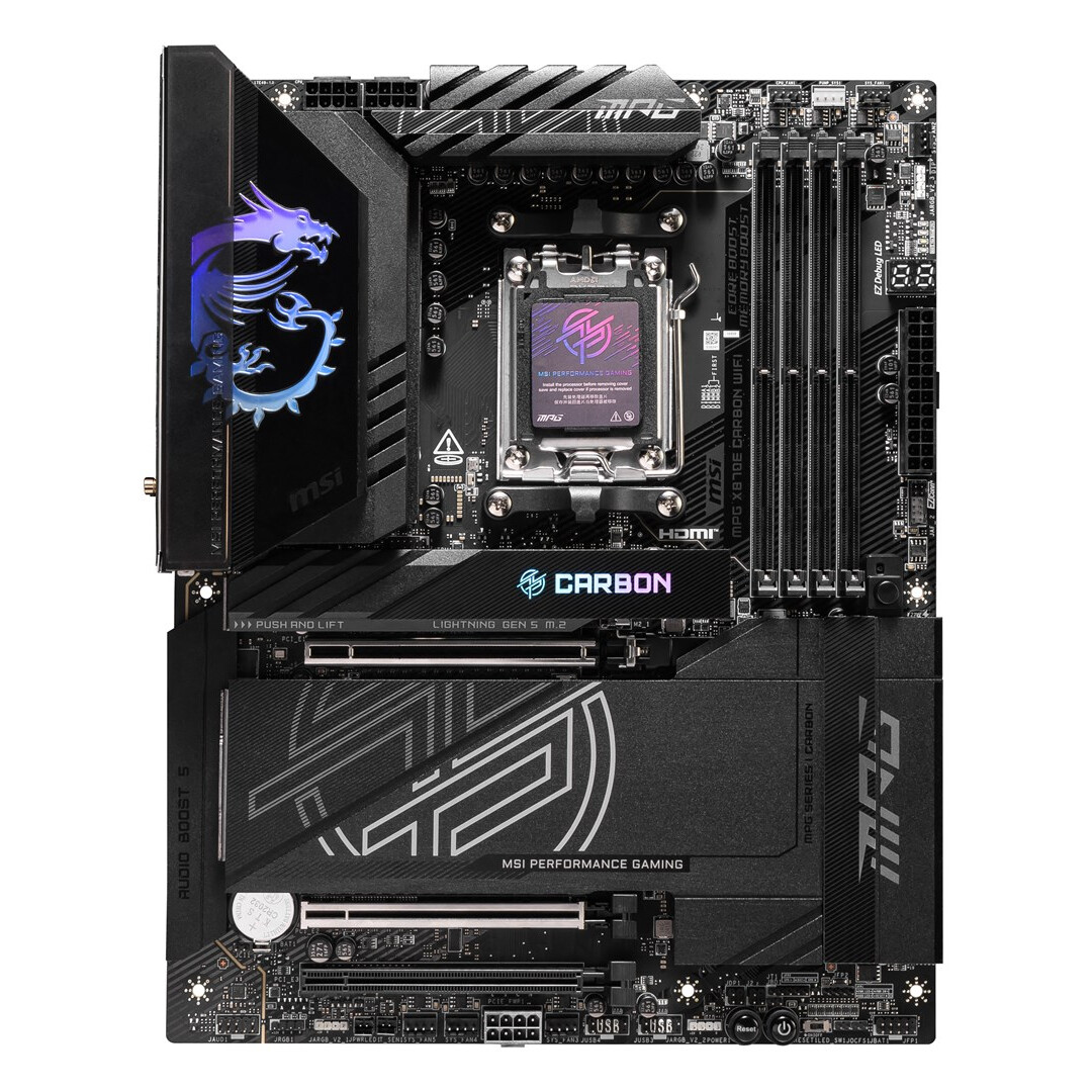 Pamatplate MSI MPG X870E CARBON WIFI Black (7E49-001R)