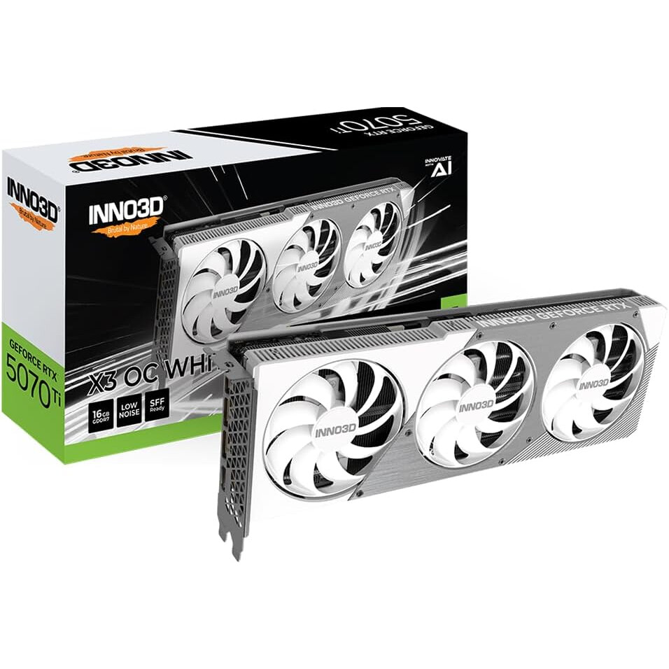 Grafikkarte Inno3D GeForce RTX 5070 Ti X3 OC NVIDIA 16 GB GDDR7 (N507T3-16D7X-176068W) - Foto 3