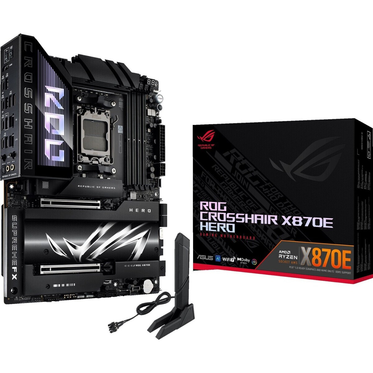 Pamatplate ASUS ROG CROSSHAIR X870E HERO Black (90MB1IE0-M0EAY0) - foto 3