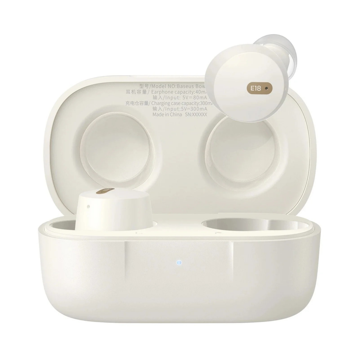 Austiņas Baseus Bowie E18 White (A00023800223-00)