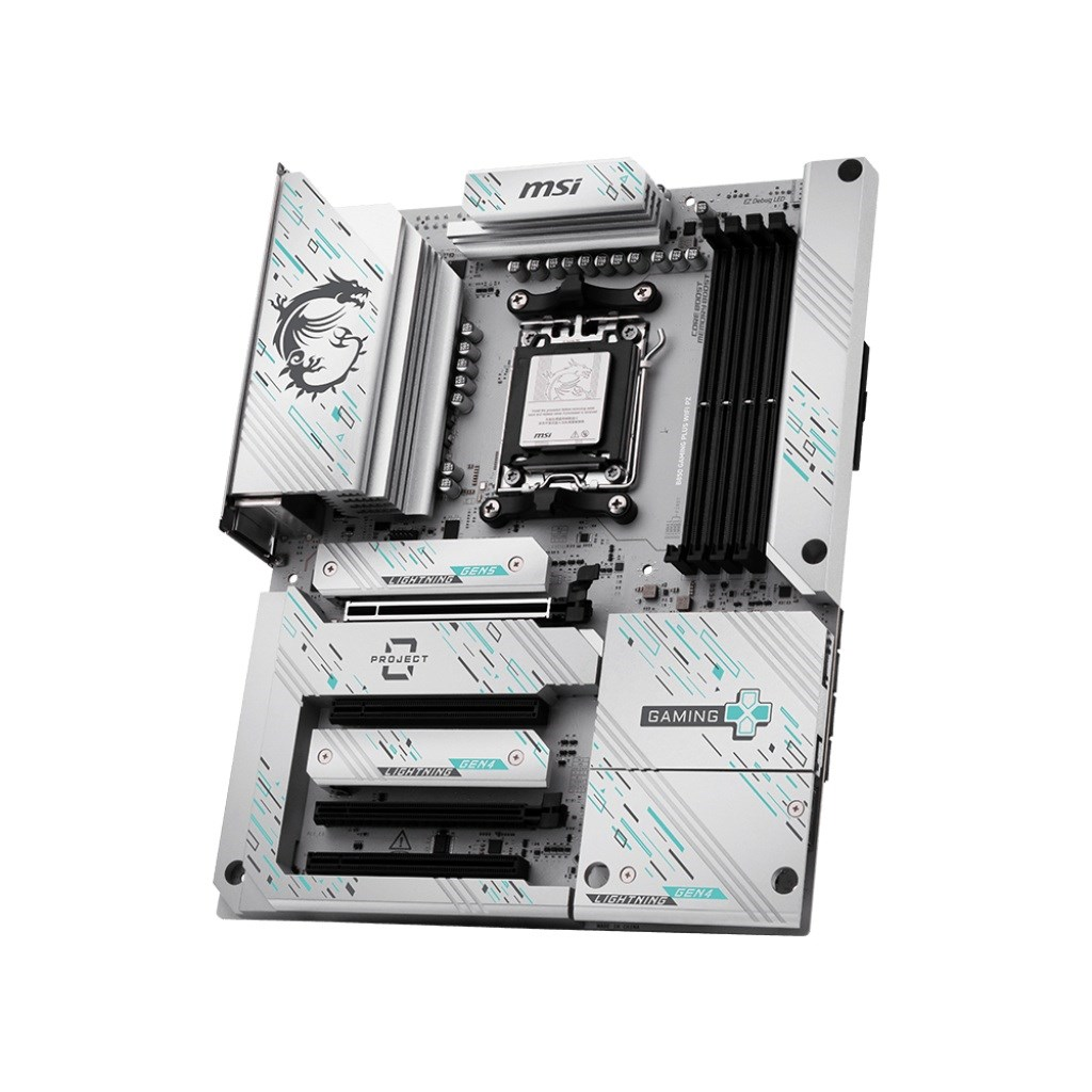 Pamatplate MSI B850 GAMING PLUS WIFI PZ White - foto 2