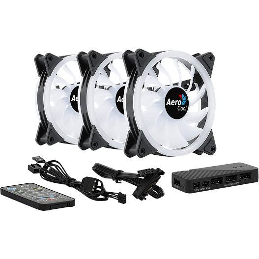 Gehäuselüfter AeroCool Duo 12 Pro (3 pcs) - EN52588 - Foto 2