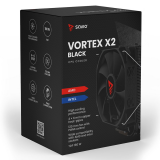 Procesoru dzesētājs Savio VORTEX X2 Black (VORTEX X2 BLACK)