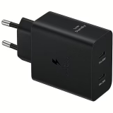 Tīkla lādētājs Samsung Dual USB-C, 50 W, black (EP-T5020XBEGEU)