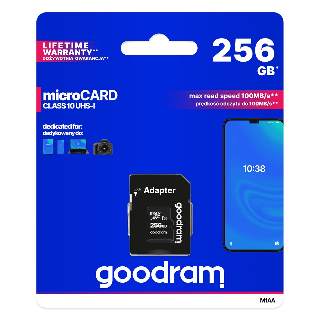 Atmiņas kartes Goodram 256GB M1AA-2560R12 - foto 2