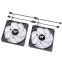 Gehäuselüfter Thermaltake CT140 ARGB Sync Fan Black (2-Fan Pack) - CL-F150-PL14SW-A - Foto 3