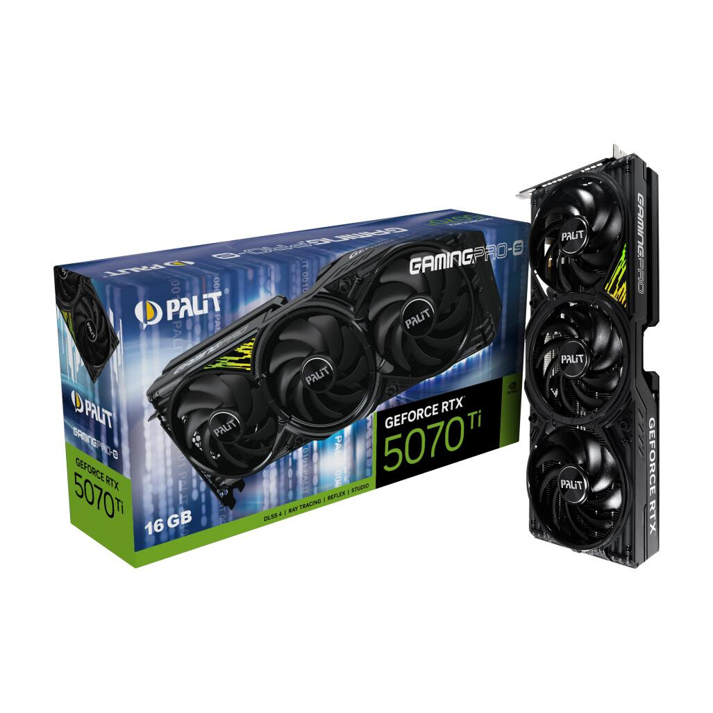 Videokarte Palit GeForce RTX 5070 Ti GamingPro-S 16 GB GDDR7 (NE7507T019T2-GB2031U) - foto 5