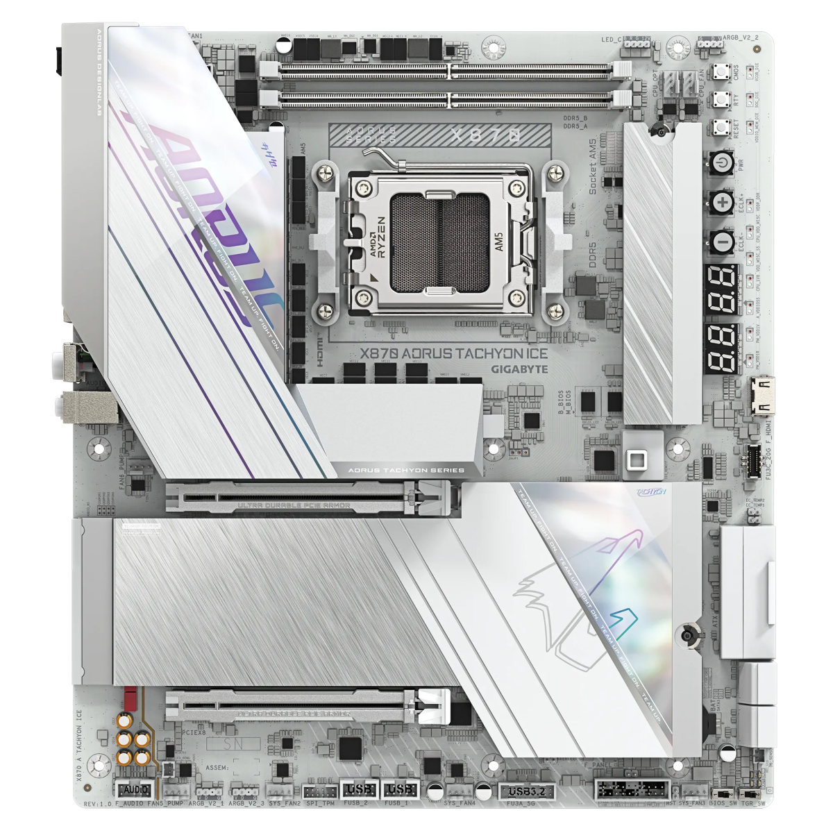 Pamatplate Gigabyte X870 A TACHYON ICE White - foto 2