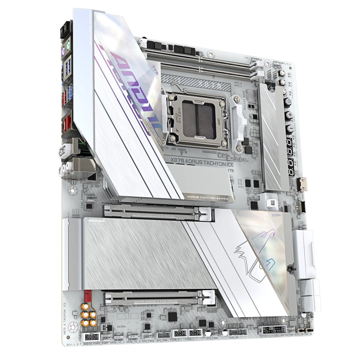 Pamatplate Gigabyte X870 A TACHYON ICE White - foto 3