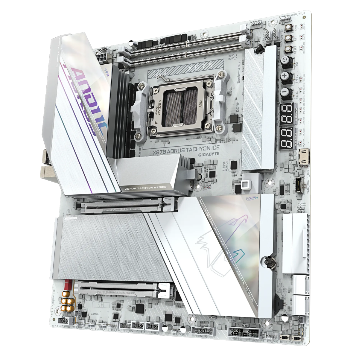 Pamatplate Gigabyte X870 A TACHYON ICE White - foto 4