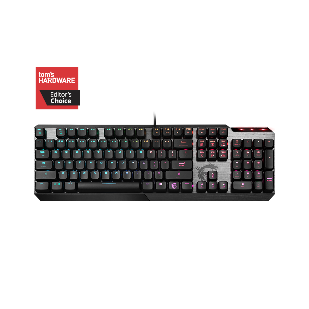 Tastatūra MSI VIGOR GK50 KEYBOARD LOW PROFILE US (S11-04US254-GA7)