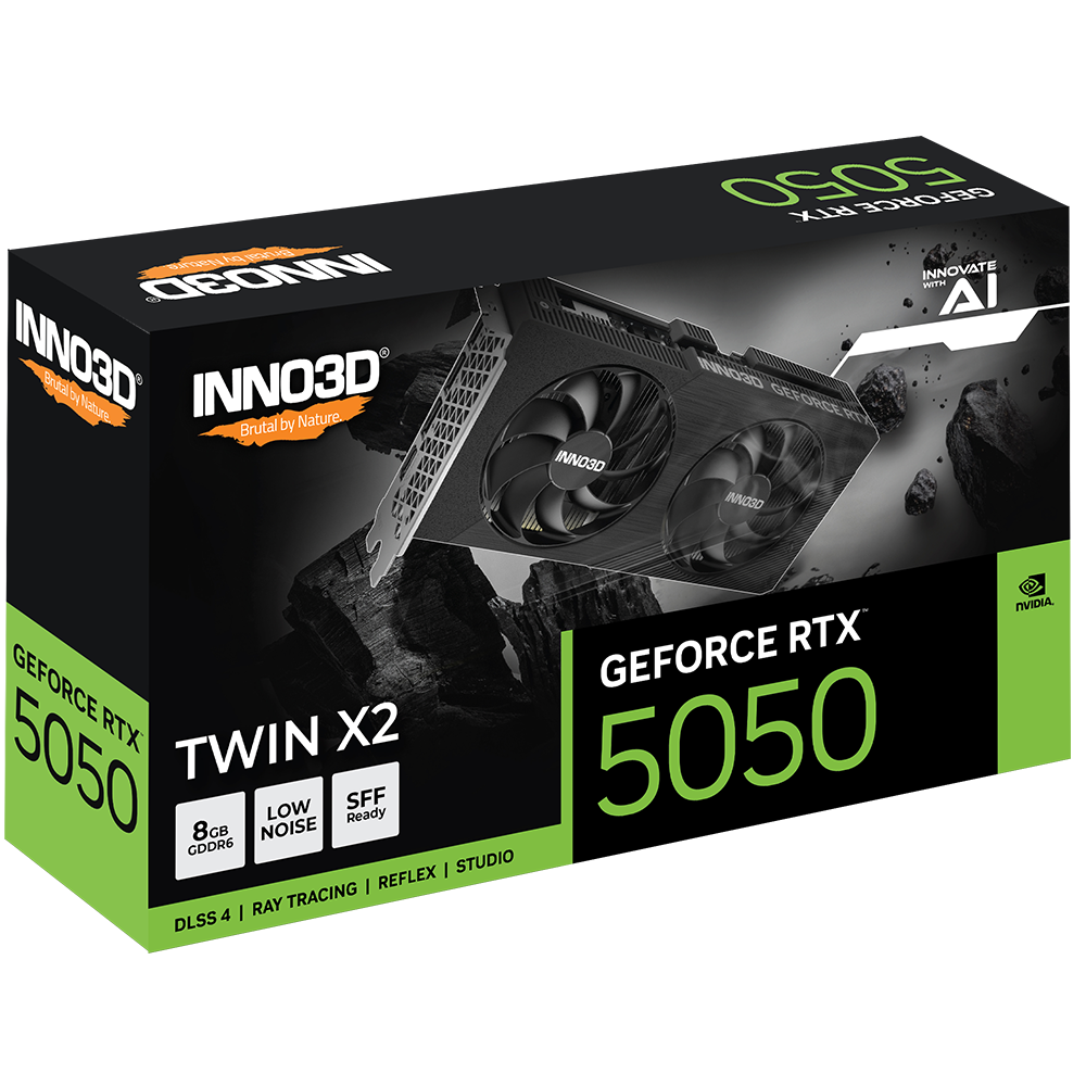 Grafikkarte INNO3D GEFORCE RTX 5050 8GB TWIN X2 (N50502-08D6-174071N) - Foto 3