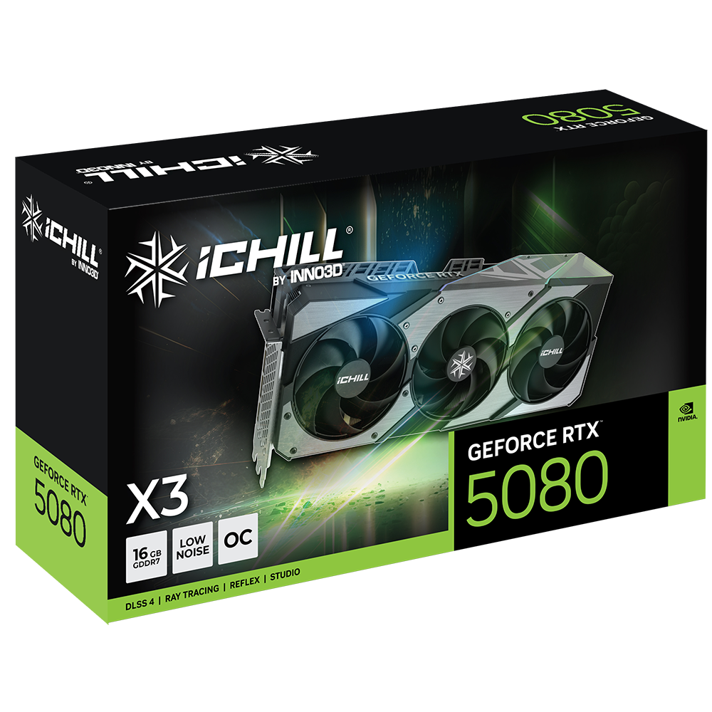 Grafikkarte INNO3D GeForce RTX 5080 iChill X3 16GB GDDR7 (C50803-16D7X-176069H) - Foto 3