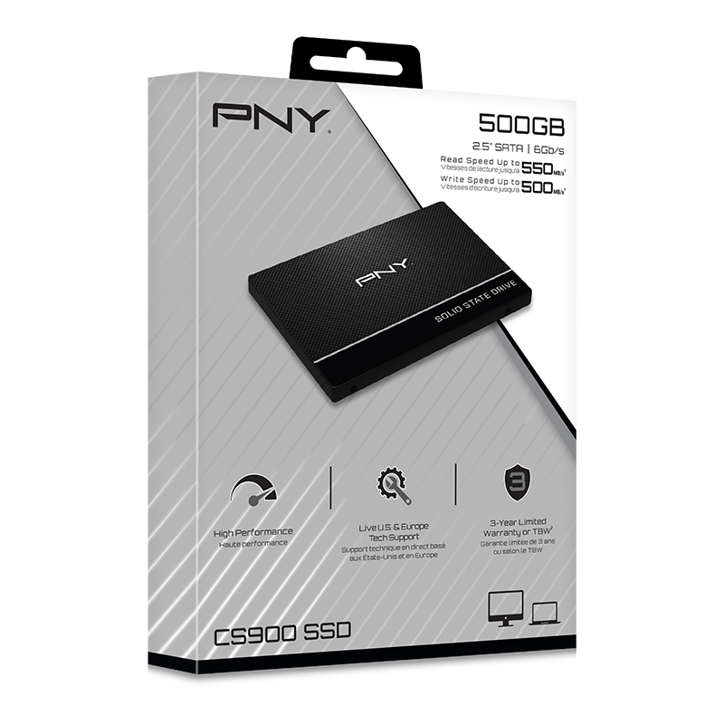 SSD PNY CS900 2.5'' SATA III 500GB (SSD7CS900-500-RB) - foto 2