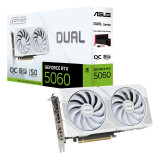 Videokarte ASUS GeForce RTX 5060 Dual OC Edition 8GB GDDR7 White (90YV0N15-M0NA00)