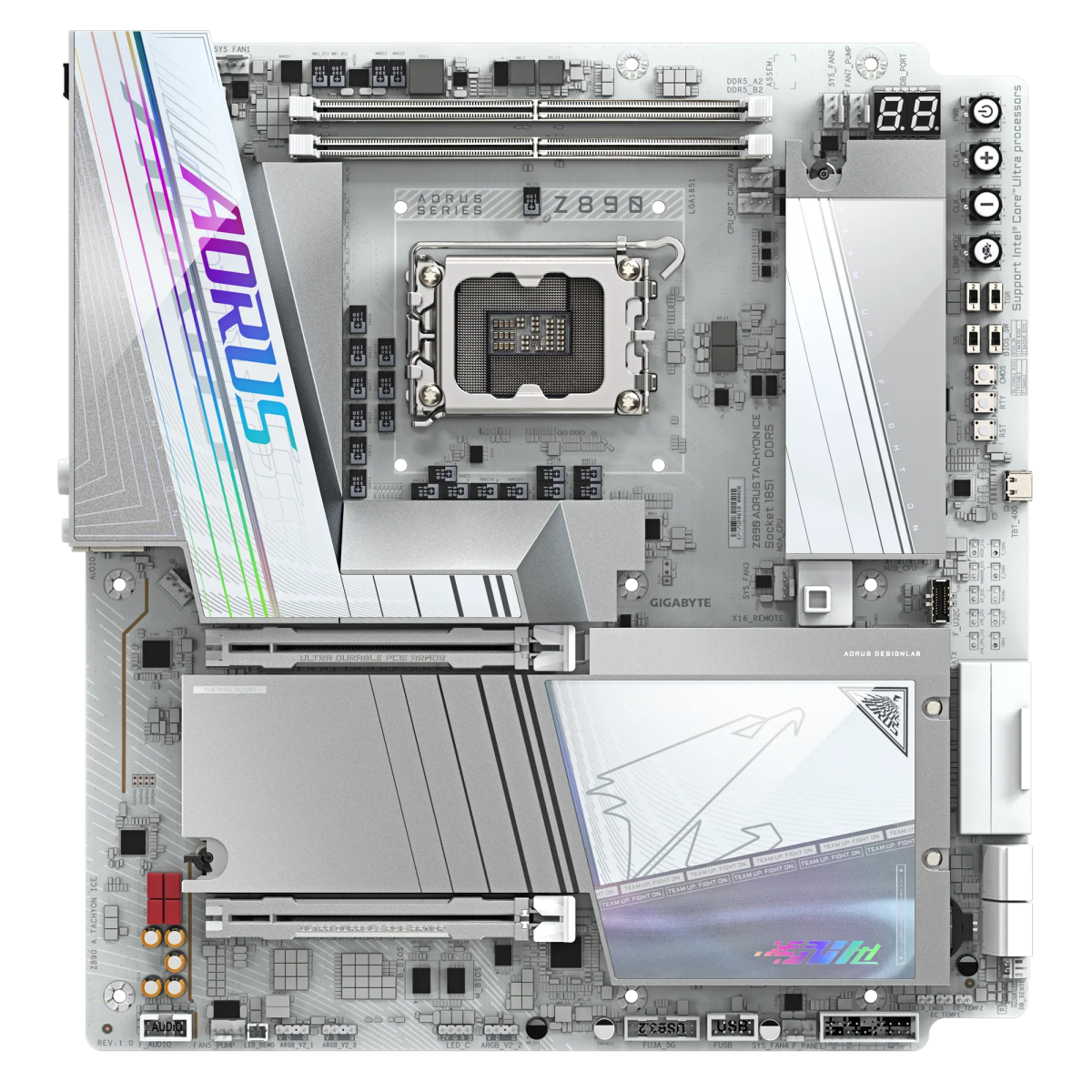 Pamatplate Gigabyte Z890 A TACHYON ICE White - foto 2