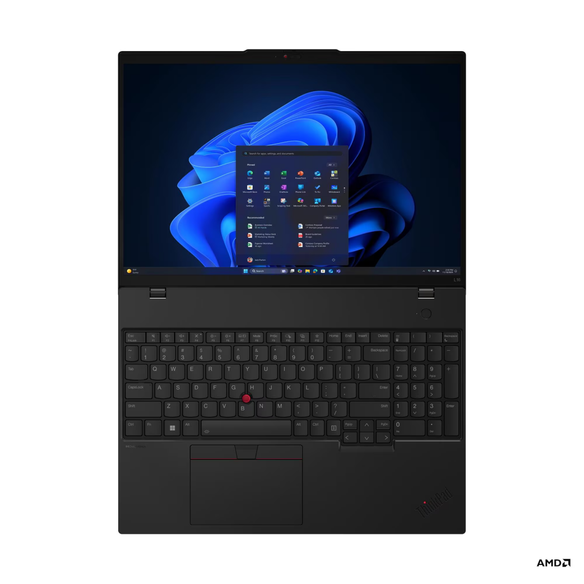 Portatīvais dators Lenovo ThinkPad L16 G2 AMD Ryzen AI 7 PRO 350 Black (21RH0013GE) - foto 5