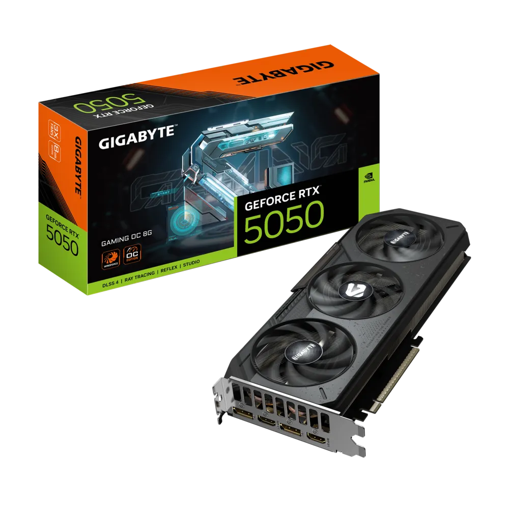 Videokarte Gigabyte GeForce RTX 5050 GAMING OC 8GB GDDR6 - GV-N5050GAMING OC-8GD