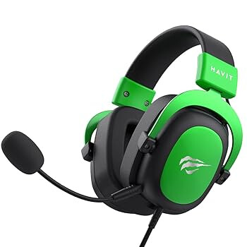 Casque Havit H2002d Black, Green - H2002D