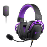 Kopfhörer Havit H2002C+U black, purple