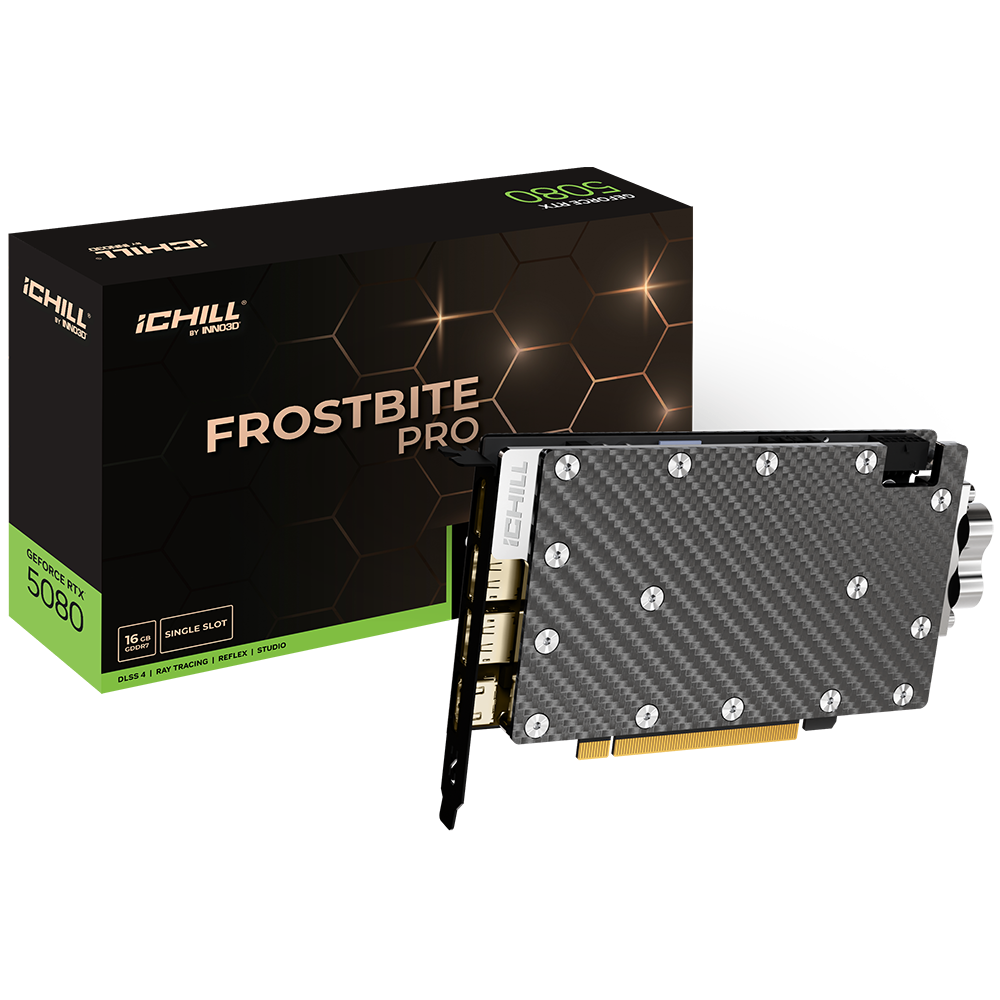 Videokarte INNO3D GeForce RTX 5080 iChill FROSTBITE PRO 16GB (C50803-16D7X-1760FBP)