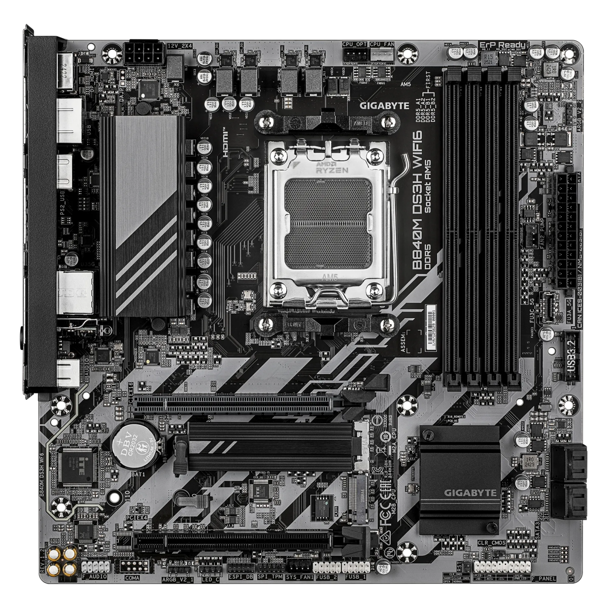 Pamatplate Gigabyte B840M DS3H WF6 - foto 2