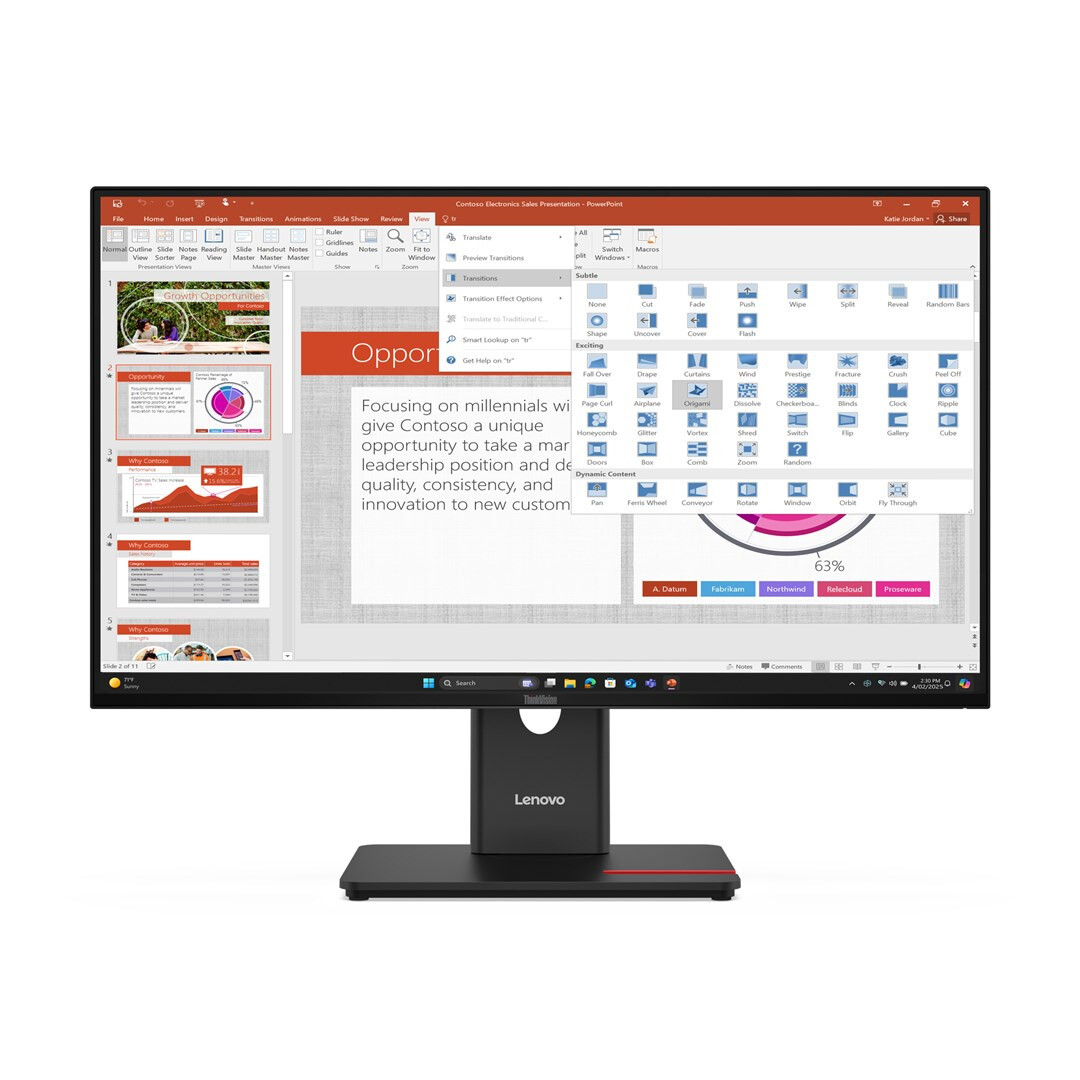 Monitors Lenovo T27-40 (64A5ZAT6EU)