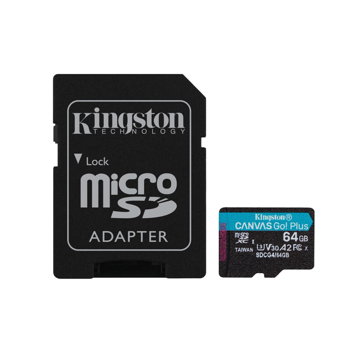 Atmiņas karte Kingston Technology 64GB Canvas Go Plus Black (SDCG4/64GB)