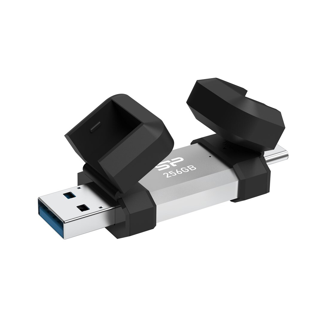 USB zibatmiņa Silicon Power 256GB Black and Silver (SP256GBUC3C51V1S) - foto 2