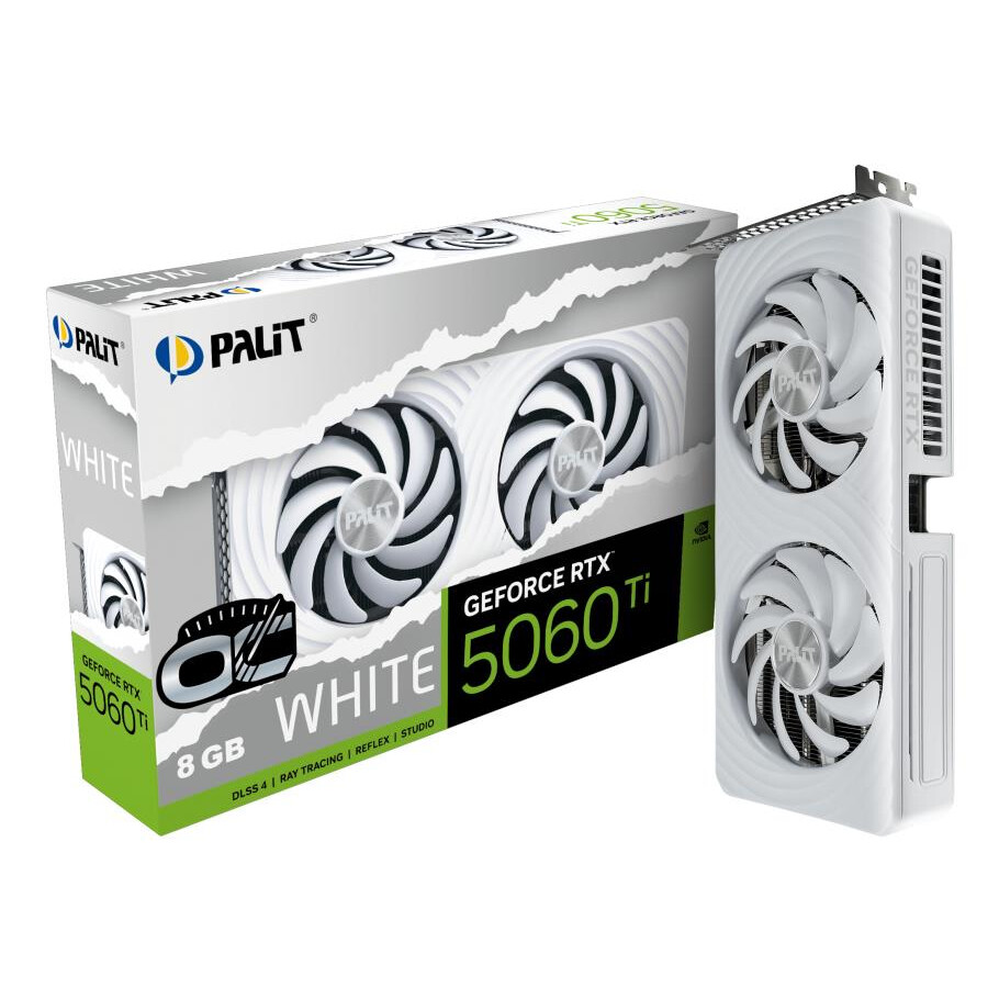 Videokarte Palit GeForce RTX 5060 Ti OC 8GB GDDR7 White (NE7506TU19P1-GB2062M) - foto 5