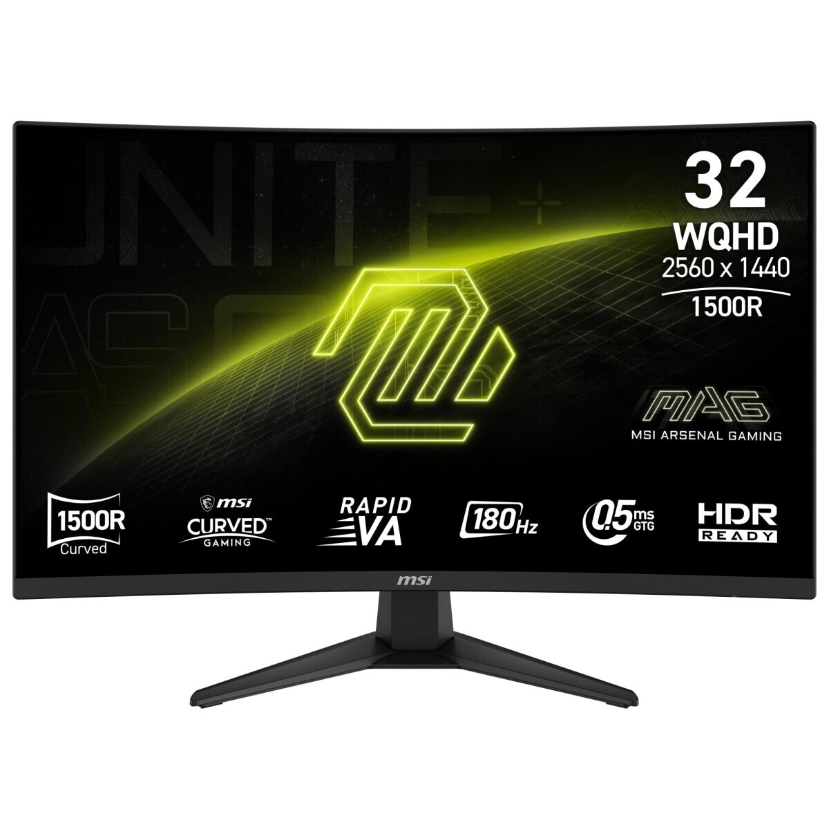 Monitore MSI MAG  31.5" 180Hz Black 321CQF E18 - MAG 321CQF E18