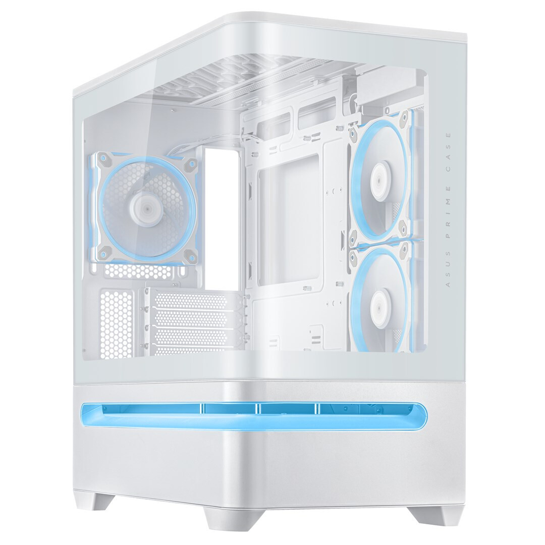 Datoru korpuss ASUS PRIME AP202 ARGB Midi Tower White (90DC00P3-B19000)