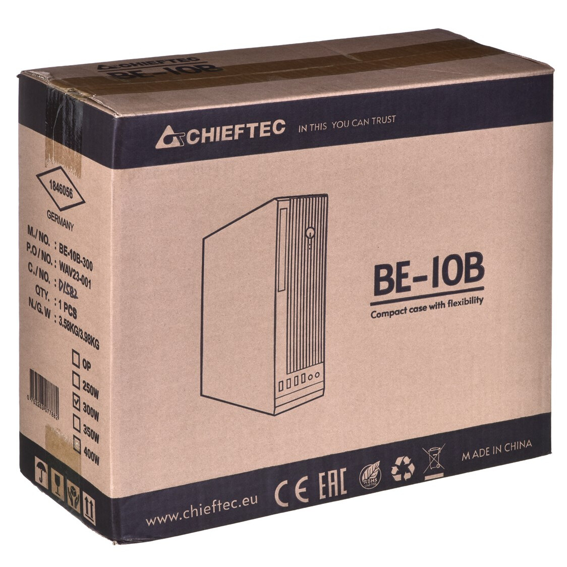 Datoru korpuss Chieftec SFF 300W Black (BE-10B-300) - foto 2