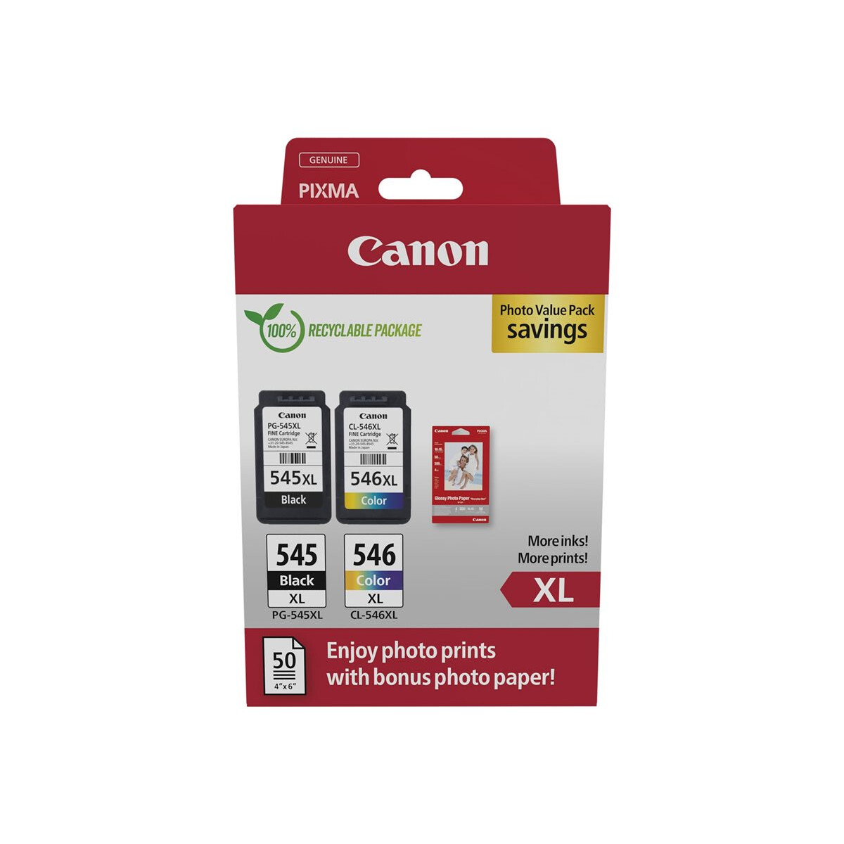 Kārtridžs CANON PG-545XL/CL-546XL Ink Cartridge PHOTO VALUE BL (8286B011)