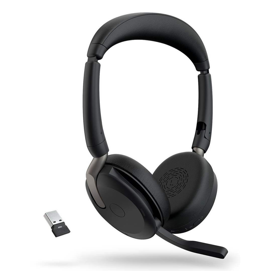 Austiņas Jabra Evolve2 65 Flex Link380a UC Stereo Black (26699-989-989) - foto 3
