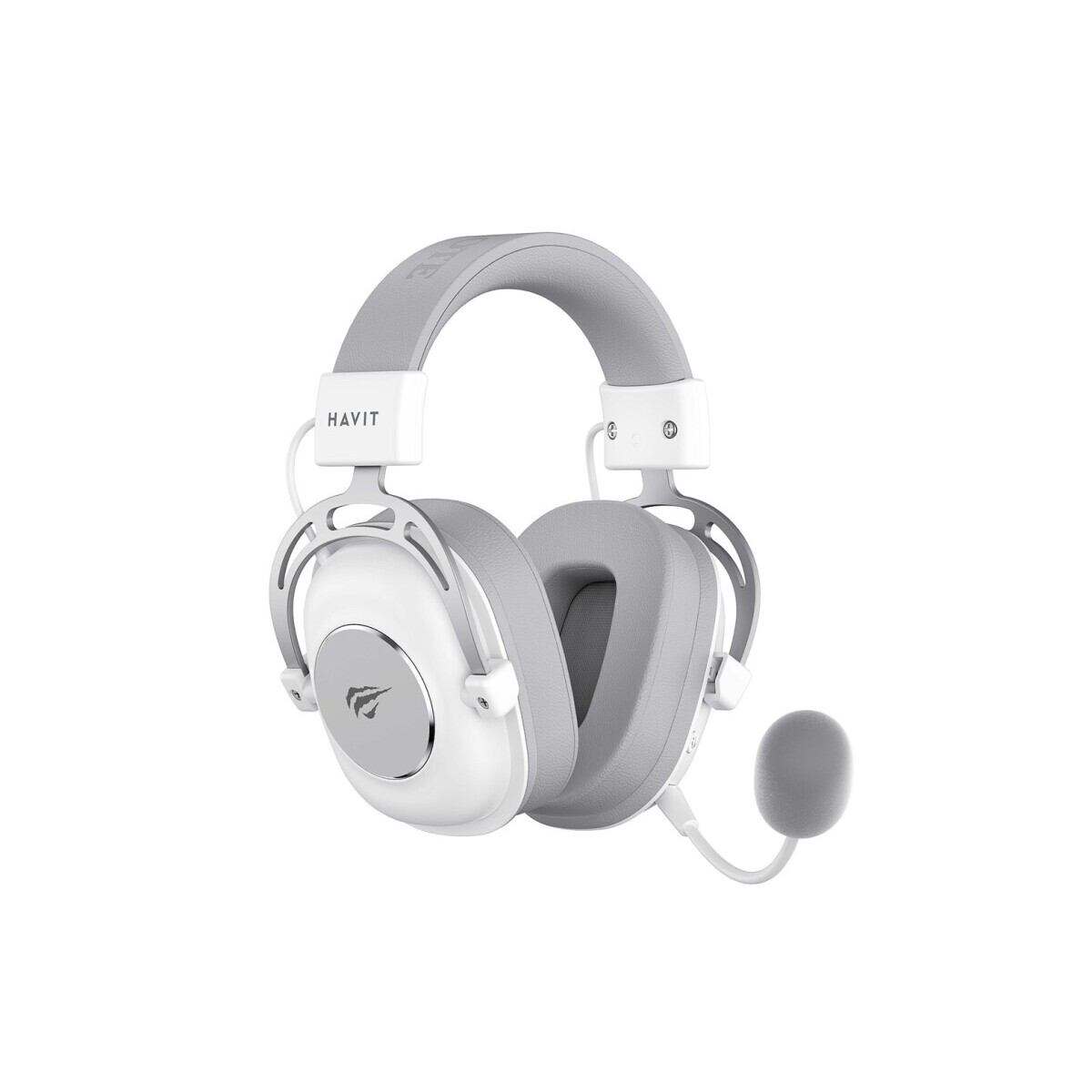 Kopfhörer Havit H2002YG 2.4G Gaming Headphones White and Grey (H2002YG)