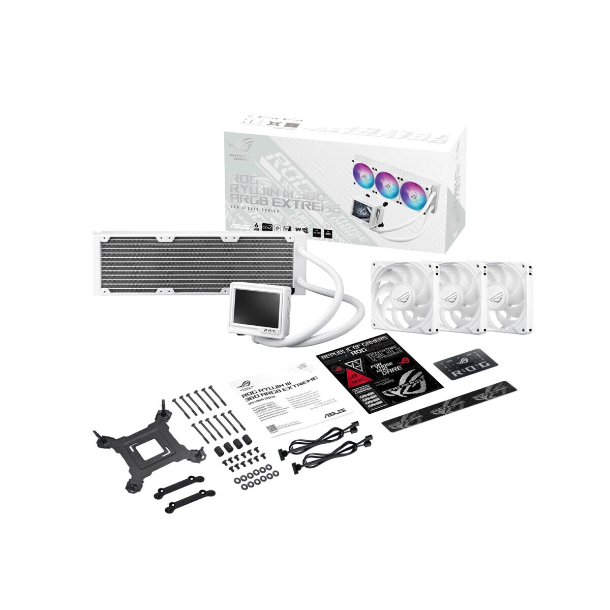 Procesoru dzesētājs ASUS ROG RYUJIN III 360 ARGB EXTREME WHITE (90RC0132-M0EAY0) - foto 3