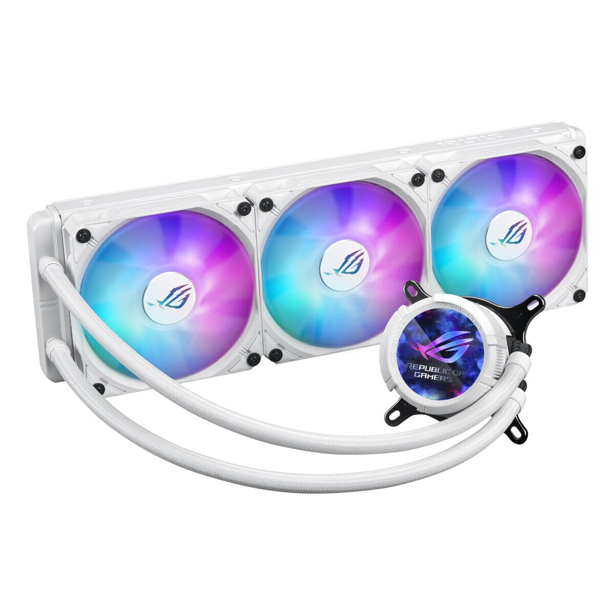 Procesoru dzesētājs ASUS ROG Strix LC III 360 ARGB White (90RC00W2-M0UAY0) - foto 2