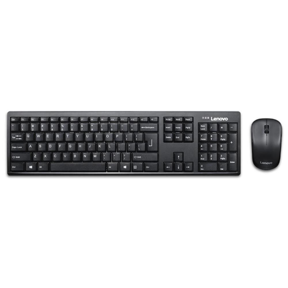 Tastatūra + pele Lenovo GX30L66303 Keyboard + Mouse QWERTY US English Black