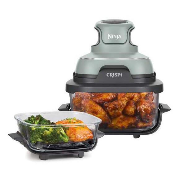 fryer Ninja CRISPi Single 3.8L 1700W Green and Grey (FN101)
