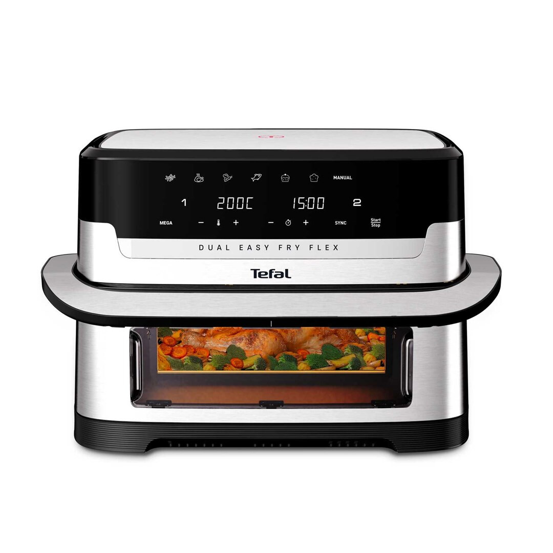 fryer Tefal Dual Easy Fry Flex EY922D Black - EY922DE0 - foto 2