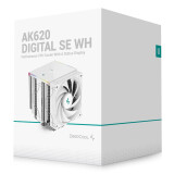 Procesoru dzesētājs DeepCool AK620 Digital SE WH 12cm White (R-AK620-WHADMN-GJD)