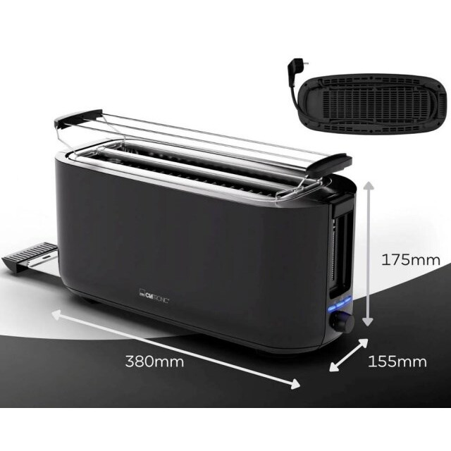 Toaster Clatronic TA 3802 1400W Black (80282) - foto 3