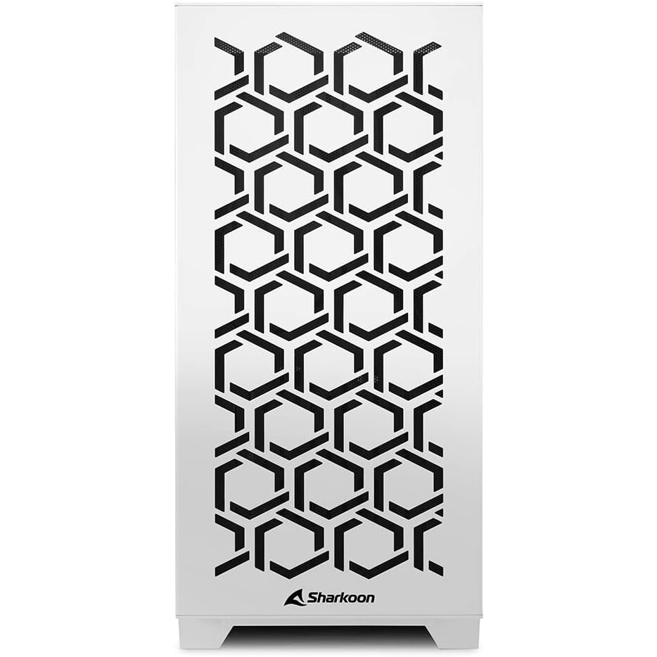 Datoru korpuss Sharkoon MS-Y1000 Micro Tower White (4044951035083) - foto 2