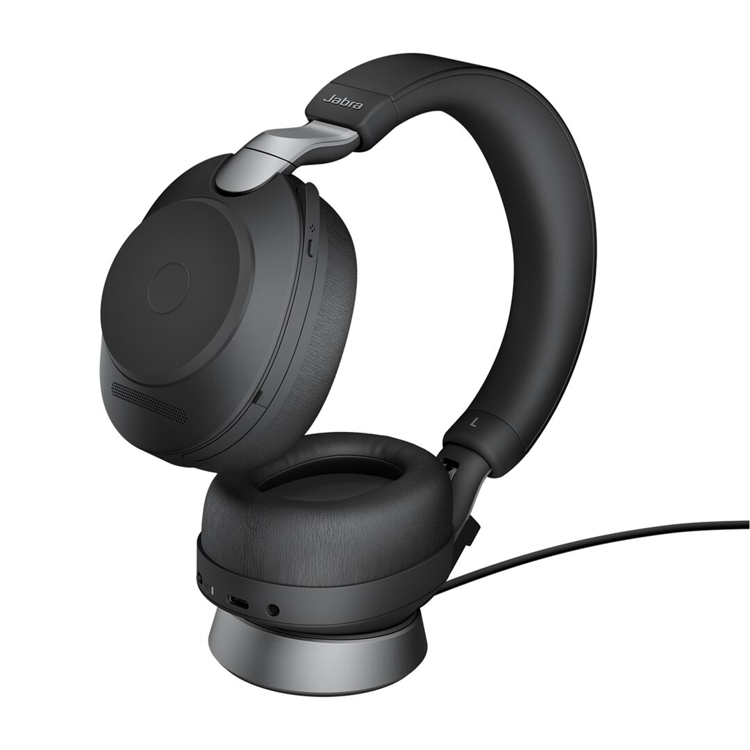 Austiņas Jabra Evolve2 85 Link380a UC Stereo Stand Black (28599-989-989) - foto 3