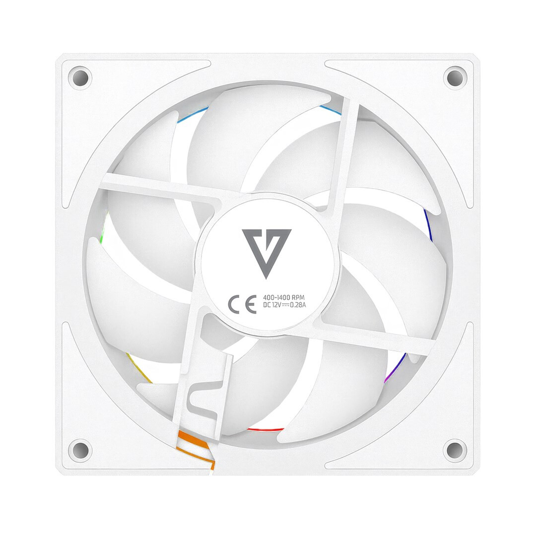 Korpusa dzesētājs MODECOM VOLCANO LOOP 120 ARGB Reverse Fan White (FAN-LOOP-120R-ARGB-200) - foto 3